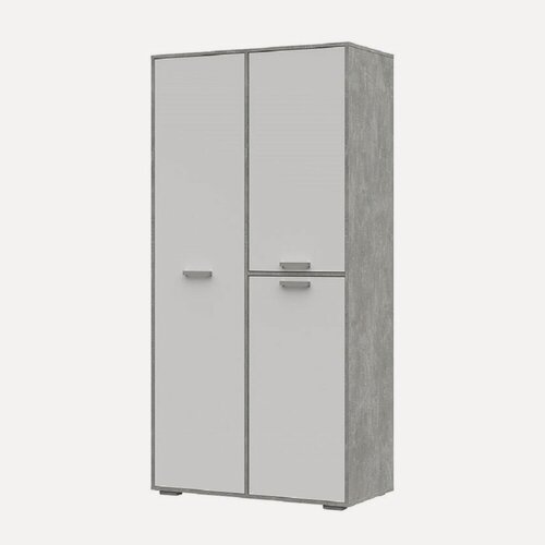 Изображение товара Шкаф для одежды со штангой и полками 100х202х50,4 см, цвет ателье светлый/белый