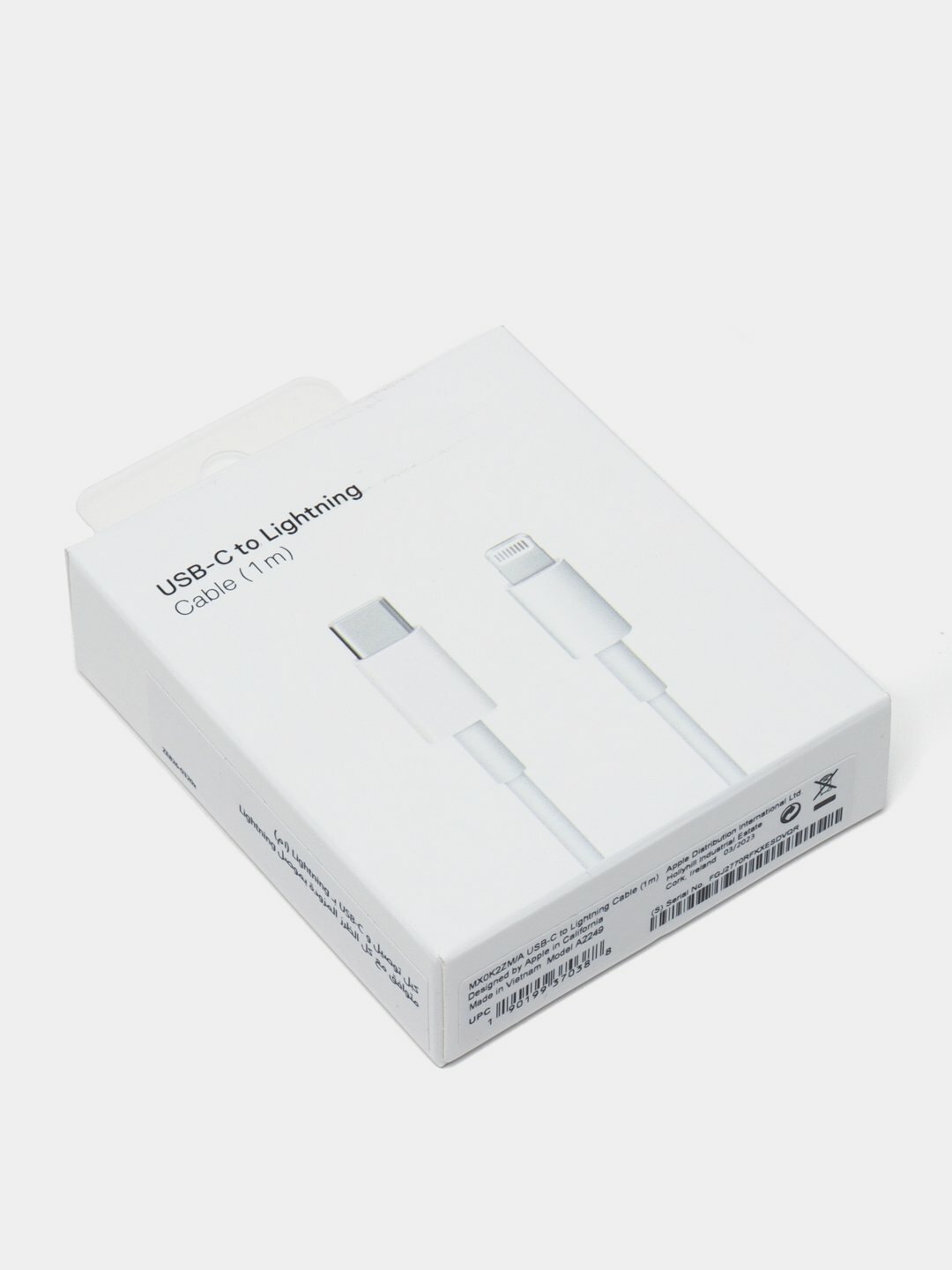 Кабель Apple USB-C - Lightning, оригинальный, белый, 1м, 20Вт — фото 1