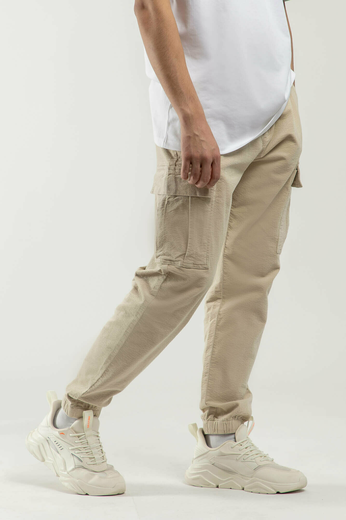 Брюки джоггеры TERRA PRO, размер 34, белый — фото 1