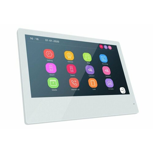 Видеодомофон WARTE белый с сенсорным 7