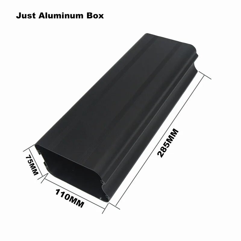 Серебряный чехол для аккумулятора электровелосипеда, Just Aluminum Box2