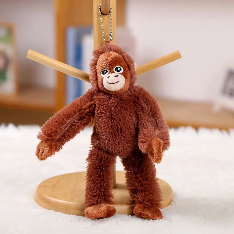 MOONBIFFY плюшевая игрушка гориллу, About 18cm, Коричневый, Унисекс