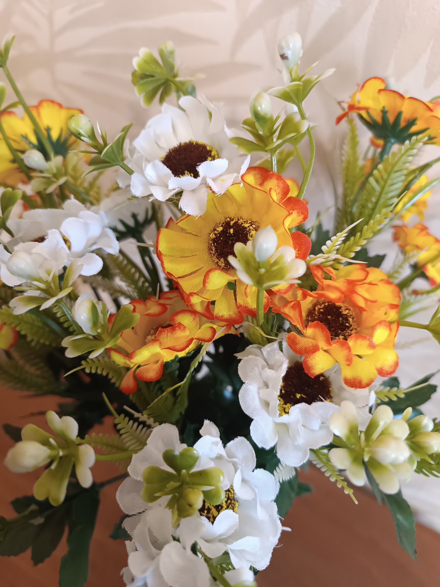 Букет искусственных полевых цветов 3 ветки