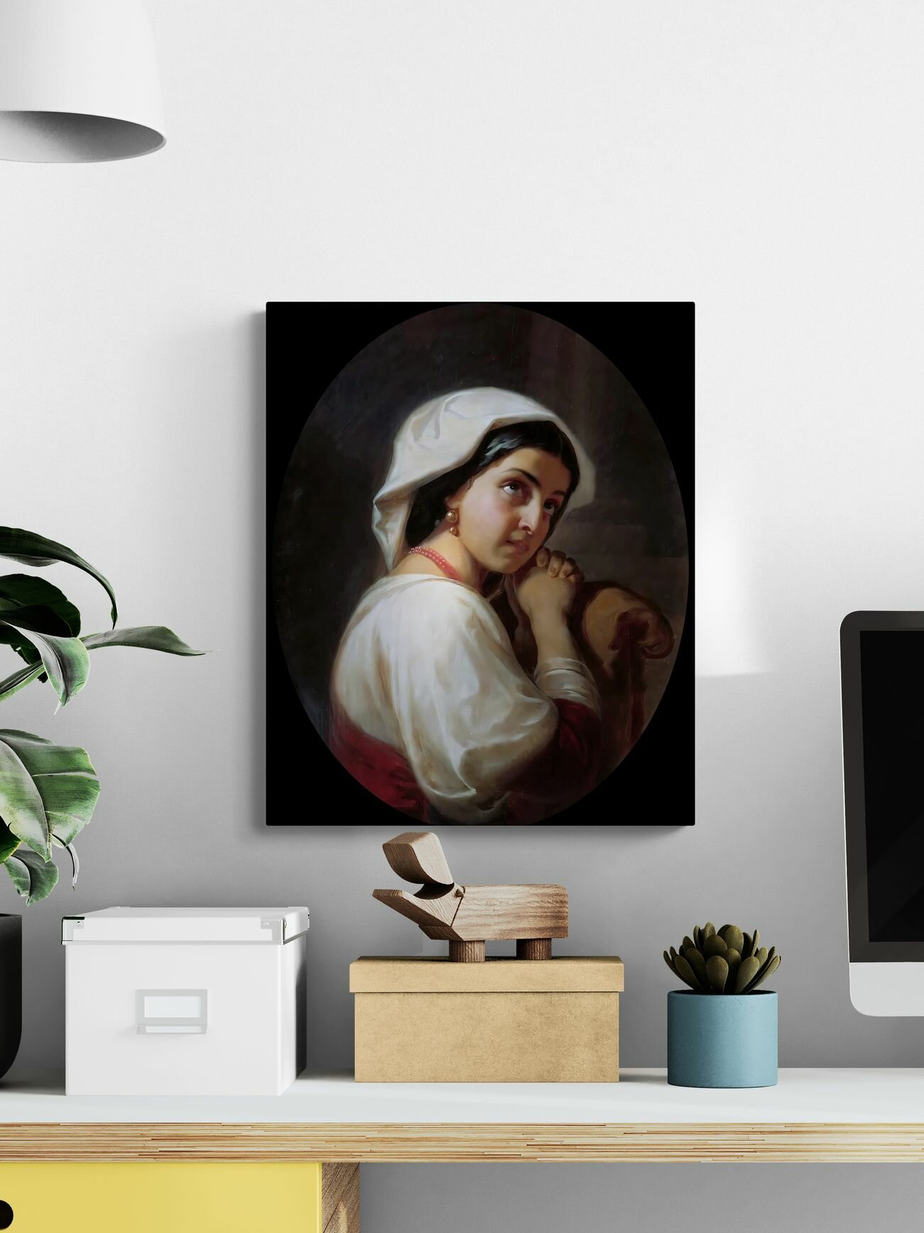 Флавицкий Константин Дмитриевич "Итальянка". Картина 50х40 — фото 1