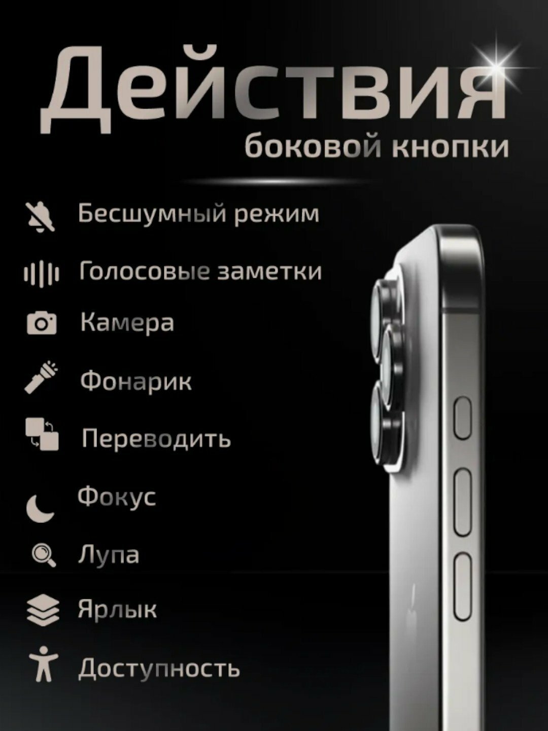 Смартфон iPhone 16 Pro Max, 512 ГБ, 1-SIM, eSIM, стекло и чехол в подарок — фото 1