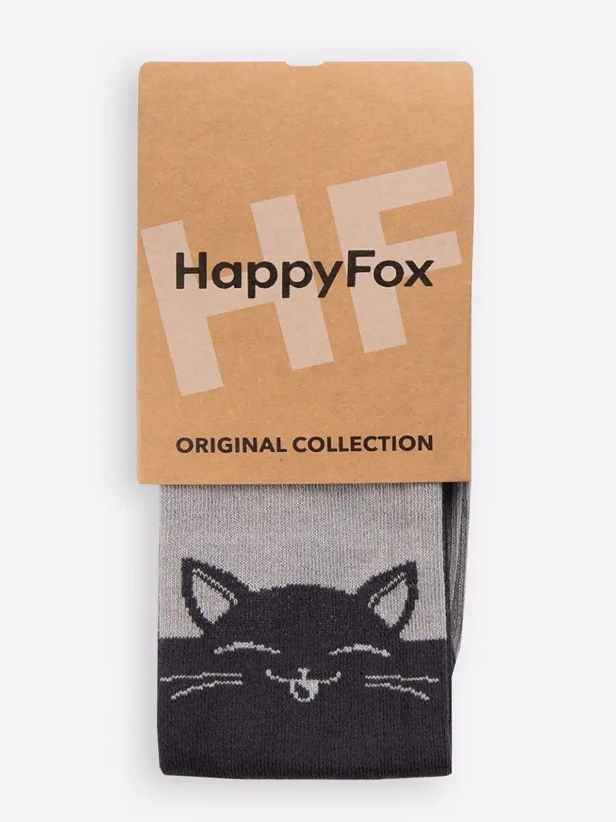 Колготки Happyfox для девочек, размер 146-152, серый — фото 1