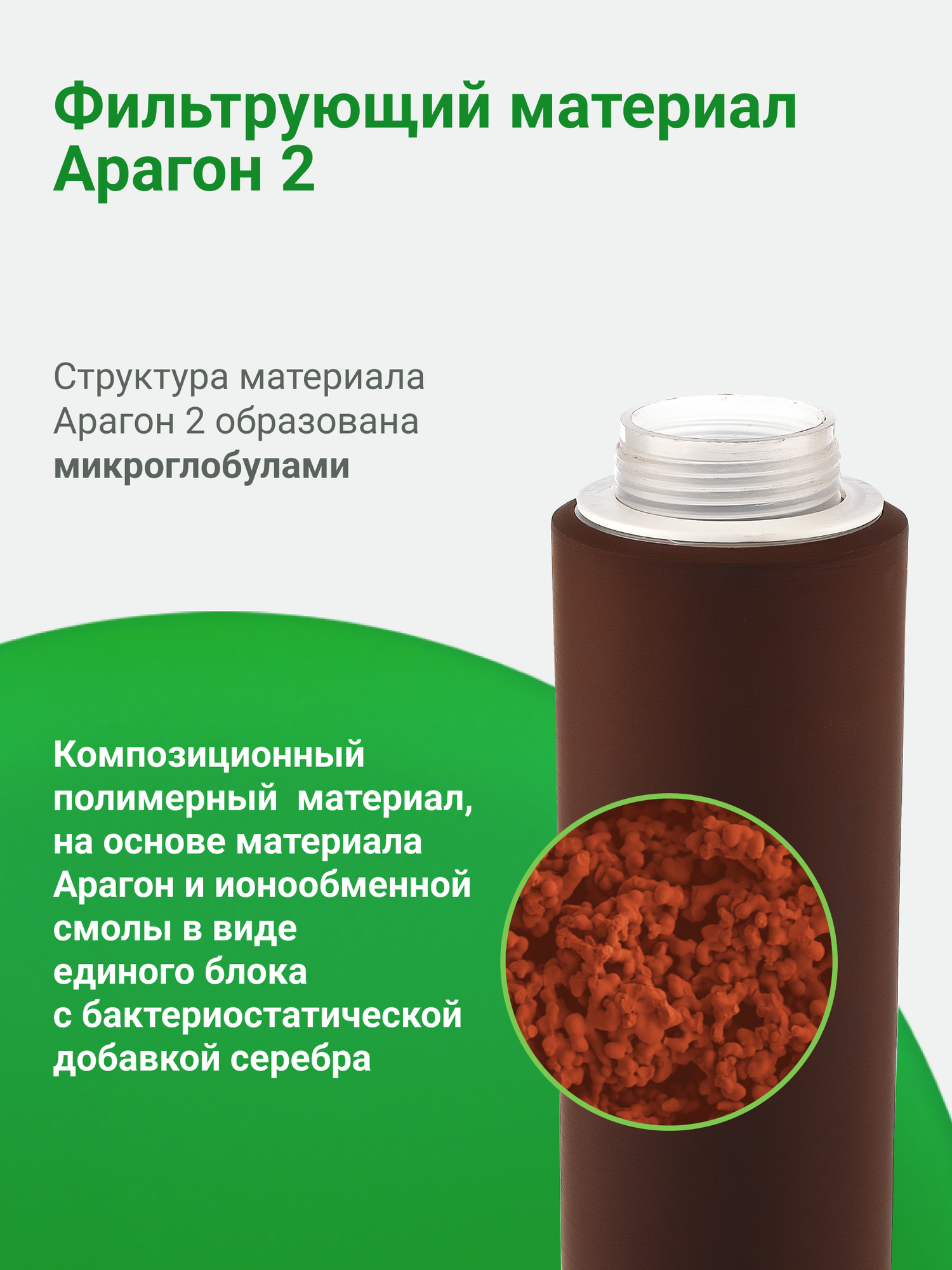 Картридж Гейзер Арагон 2, 16-25 л/мин, жесткая вода, позволяет получить не только вкусную, но и безопасную воду, 30053 — фото 1
