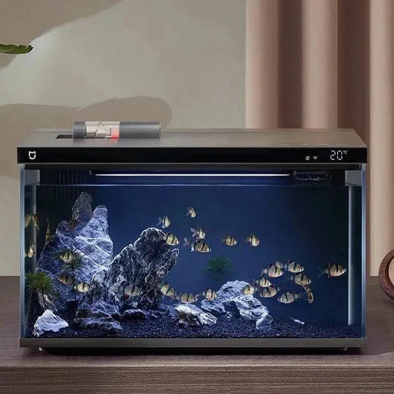 Умный аквариум Xiaomi Mijia Smart Fish Tank MYG100 (20 литров) с LED подсветкой и автокормушкой