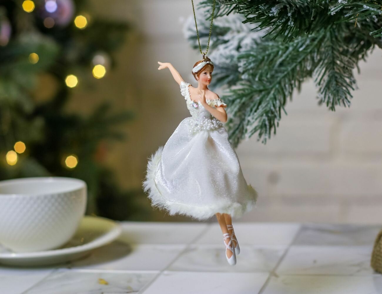 Ёлочная игрушка балерина женевьева - золушка, полистоун, 16 см, Goodwill MO96333-2