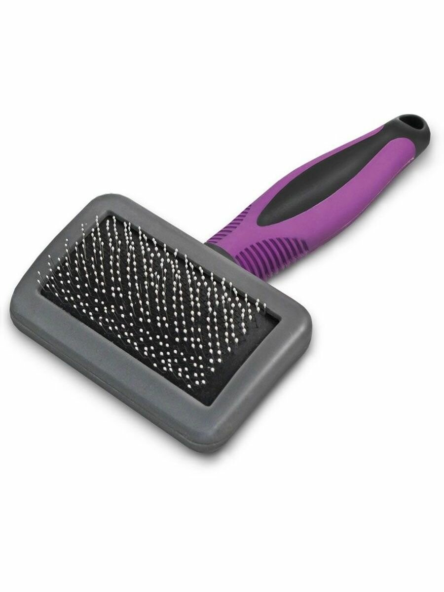 Расчёска пуходерка для животных с каплей Стандарт S 95*165мм Triol