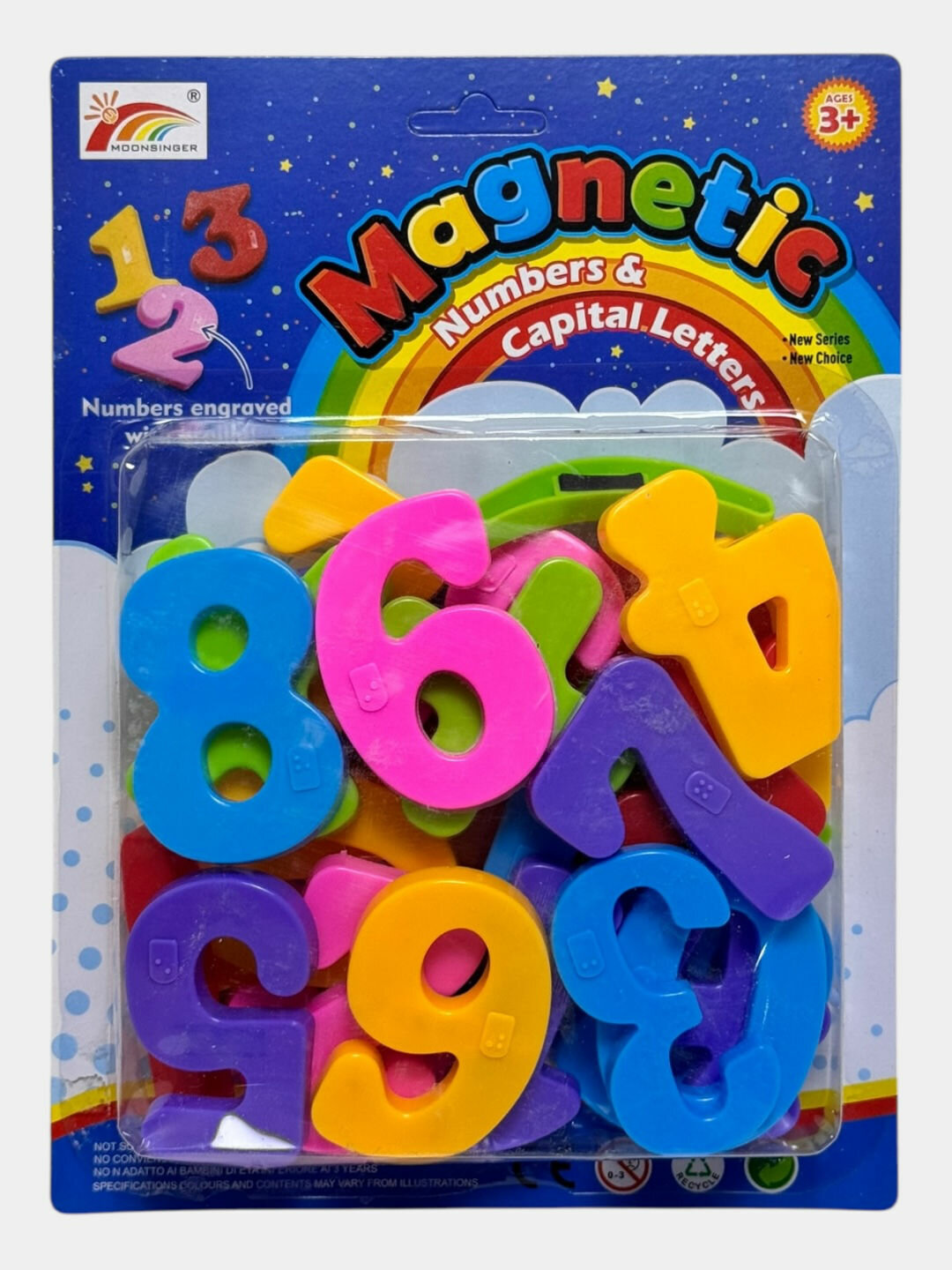 Магнитные цифровые плитки, 28 шт, для раннего обучения счету и игр, от 3 лет Код. 26795