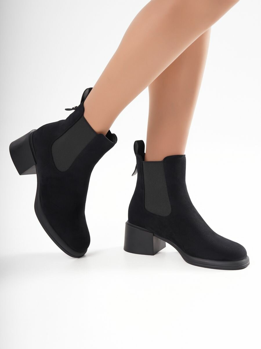 Ботильоны T.Taccardi Осень-зима 2025, размер 38, черный — фото 1