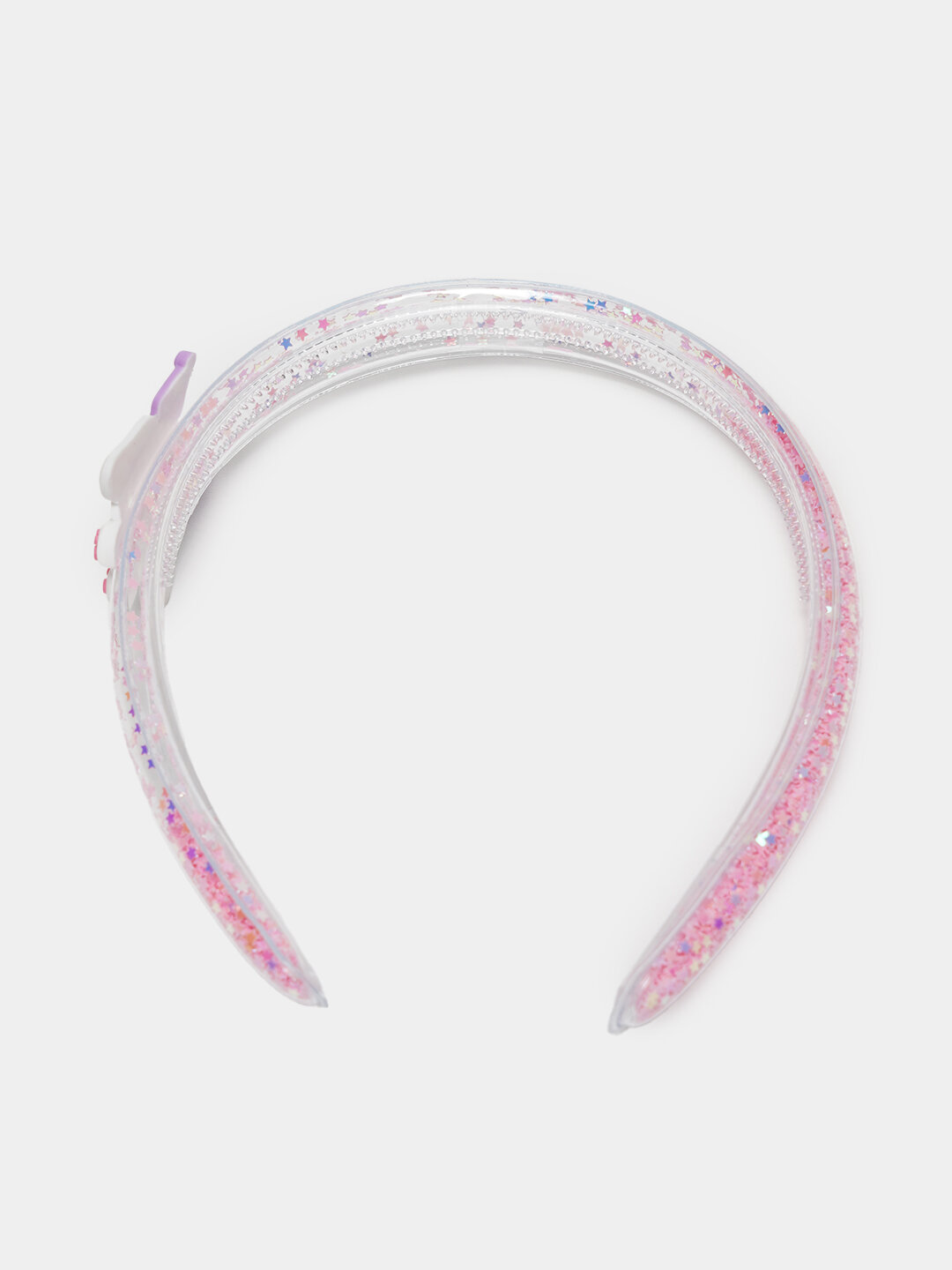 Ободок для волос "Ободок для принцесс", мультяшный дизайн, с блестками — фото 1