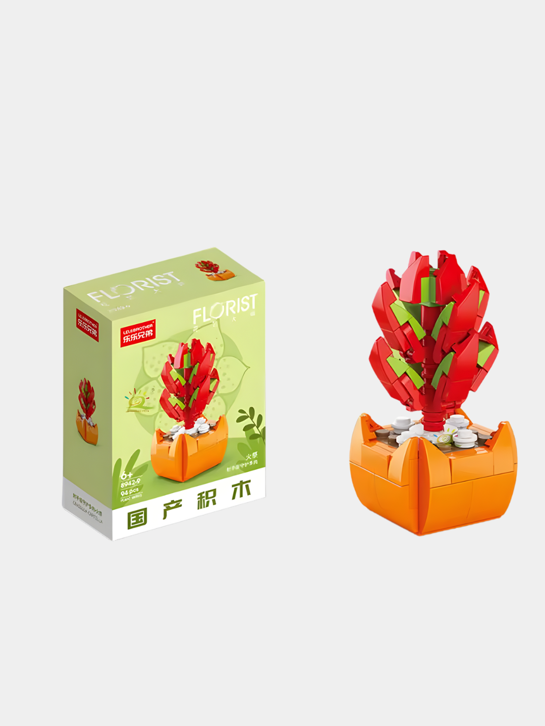 Конструктор Лего Цветы из миниблоков 3D, конструктор растения — фото 1