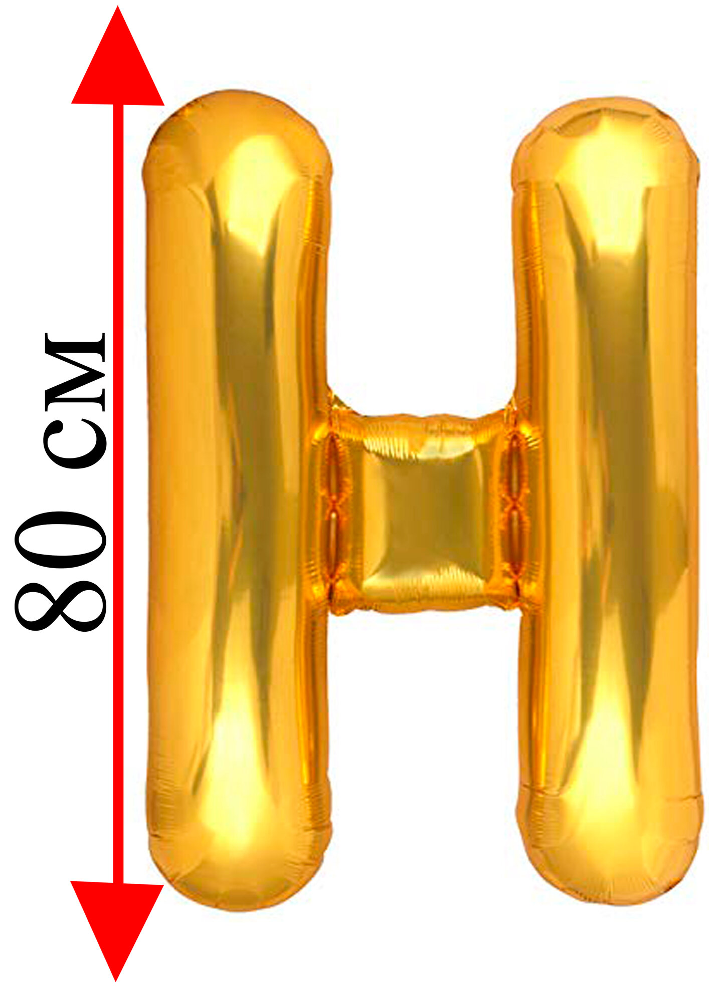 Воздушный шар буквы 32 дм/ 82 см прочный шар для праздников буква H