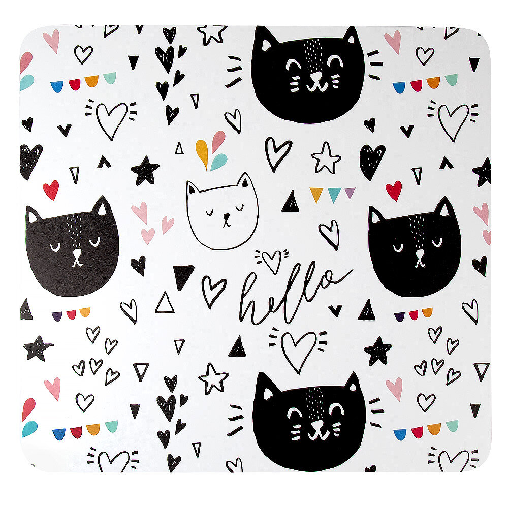 Салфетки на стол сервировочные набор 4 шт. 30х28см, кот, кошка, Nouvelle