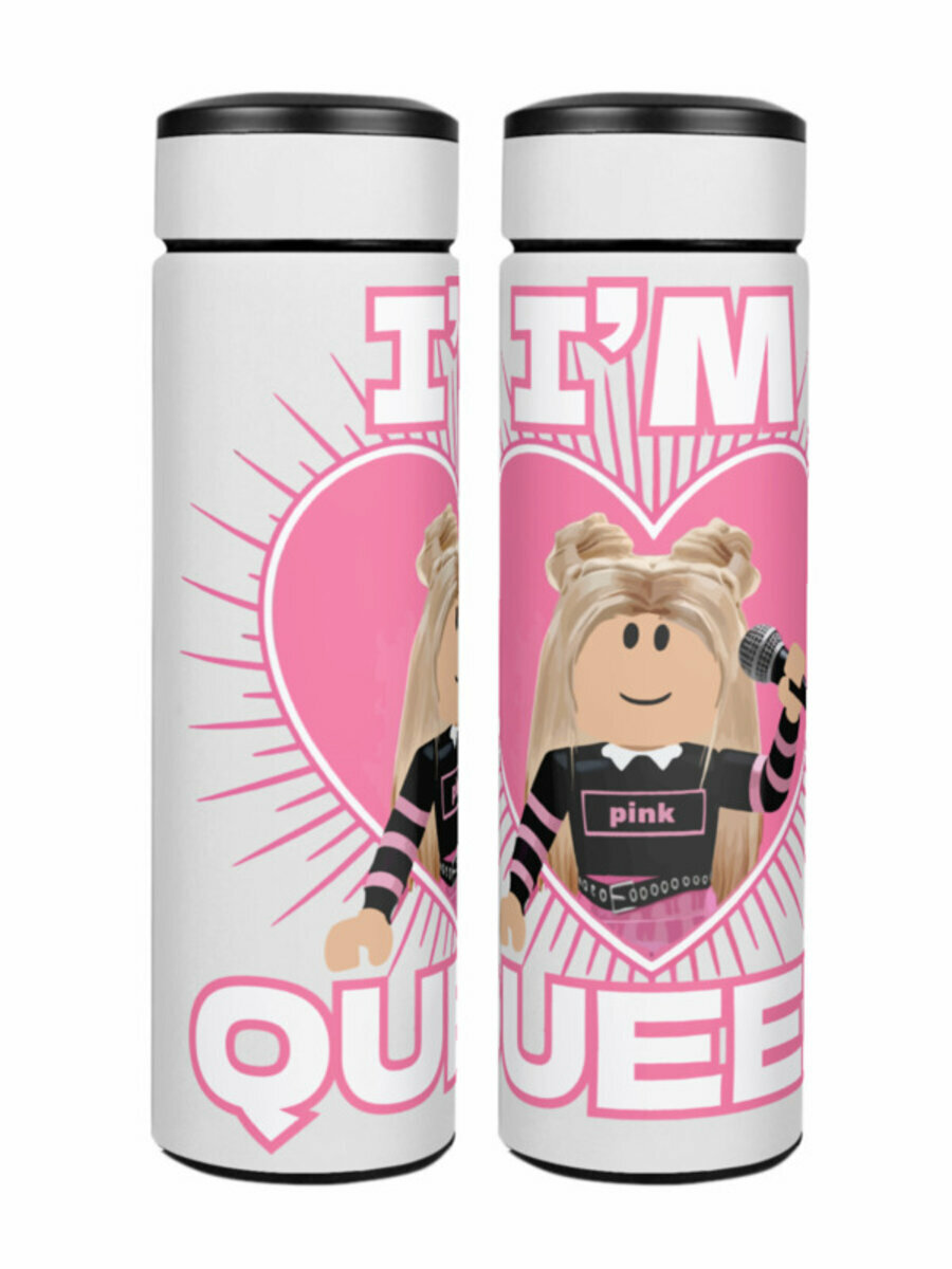 Термос «квинка queen девочка квин queenka» (белый)