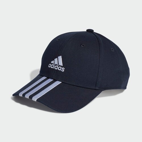 Бейсболка adidas 3-Stripes Cotton Twill Baseball Cap, размер OSFW, синий
