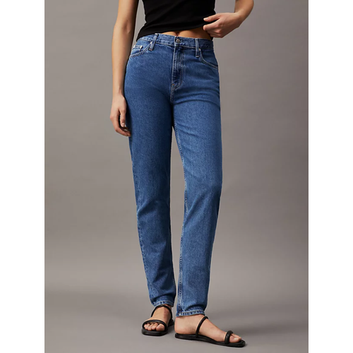 Джинсы мом Calvin Klein Jeans, размер 27/32, синий джинсы мом calvin klein размер 27 32 голубой