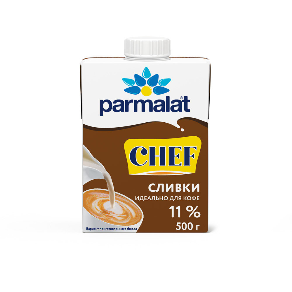 Сливки Parmalat 11% 500г - фото №1