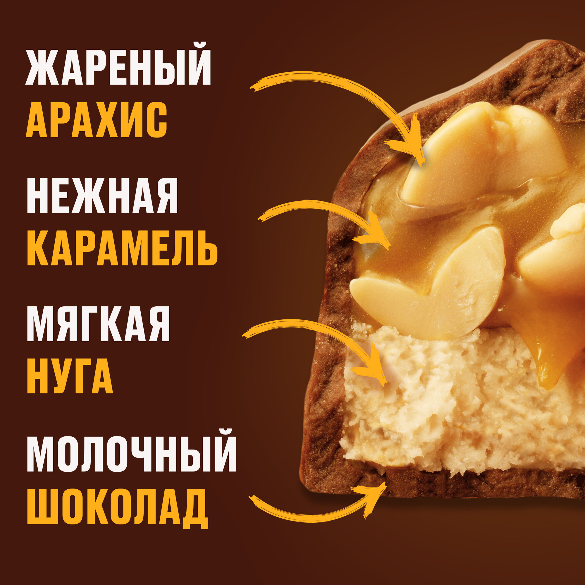 Шоколадные конфеты Snickers minis с карамелью, арахисом и нугой, 1 кг — фото 1