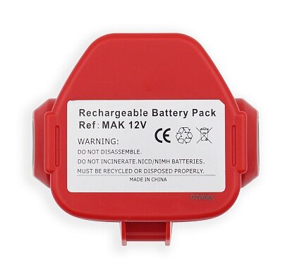 Изображение Аккумулятор для инструмента Makita 12V, 1300mAh (Ni-Cd) PA12, 6271D, 6270D, 1222, 1220, 193157-5, 1234, 193981-6, 1235, 192597-4, 193100-4, OEM
