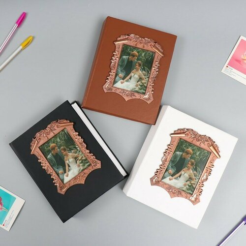 Фотоальбом на 200 фото 10х15 см Цветочная рамка кожзам микс 5х175х22 см 1057₽