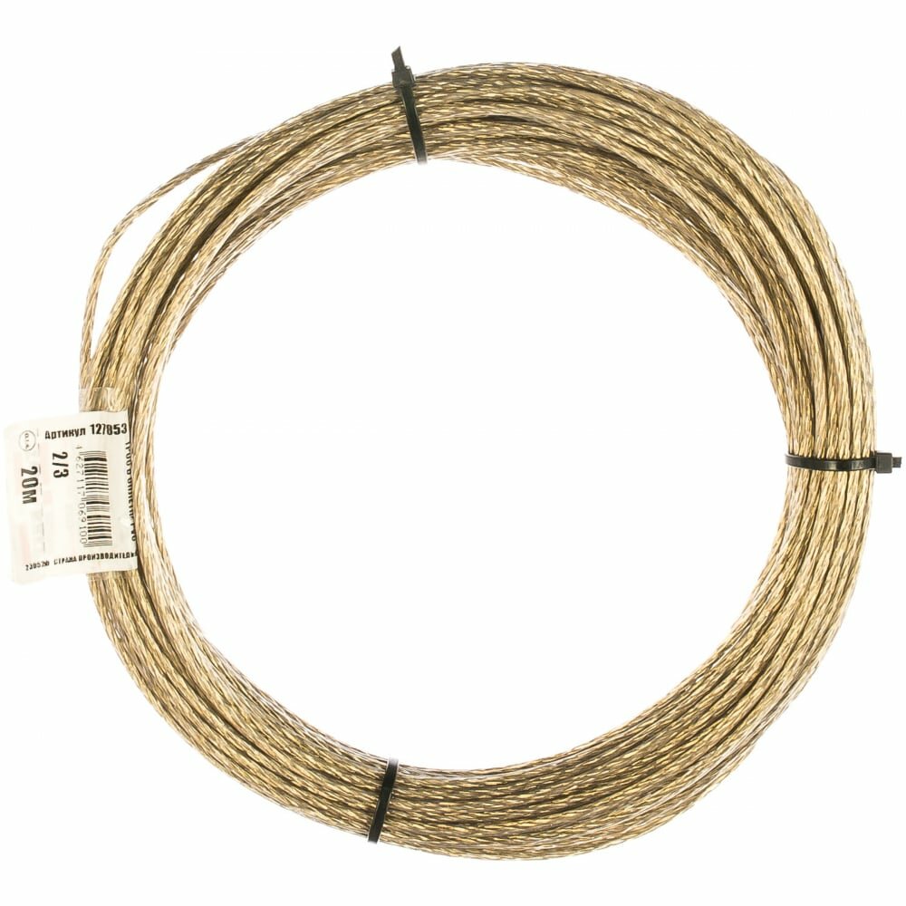 Трос в оплётке PVC 2/3 (20 м) Tech-Krep - фото №8