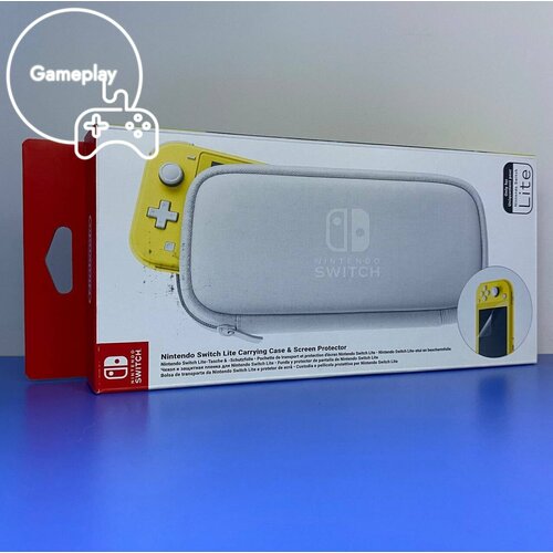 Чехол для Nintendo Switch Lite Carrying Case and Screen Protector (New) new pink travel carrying case accessories kit for nintendo switch lite console stand glass screen protector sakura thumb grip