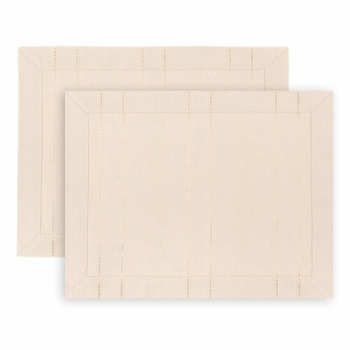 BY COLLECTION Стэйн Салфетка сервировочная 2шт в комплекте 35х45см 100 хлопок бежевый 10 штук 10610₽