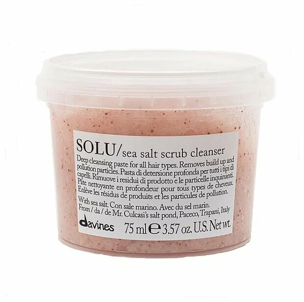 Davines Essential Haircare Solu Скраб с морской солью, 75 мл, банка