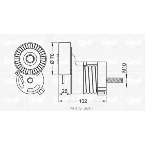 Натяжитель ремня приводного BMW E46/E90/E83 1.6-2.0