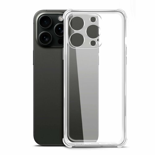 Чехол BoraSCO Bumper Case для iPhone 15 Pro Max, силиконовый, прозрачный чехол borasco bumper case для iphone 15 pro max силиконовый прозрачный