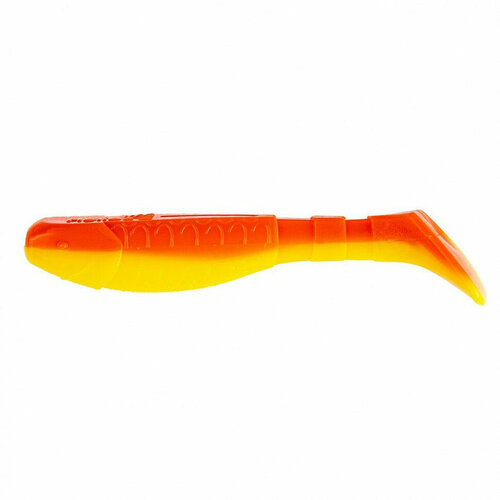 виброхвост мягкая приманка helios chubby orange Виброхвост Helios Chubby 3,55/9 см, цвет Orange & Yellow 5 шт HS-4-015