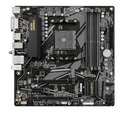 Материнская плата Gigabyte B550M DS3H 17 1214600₽