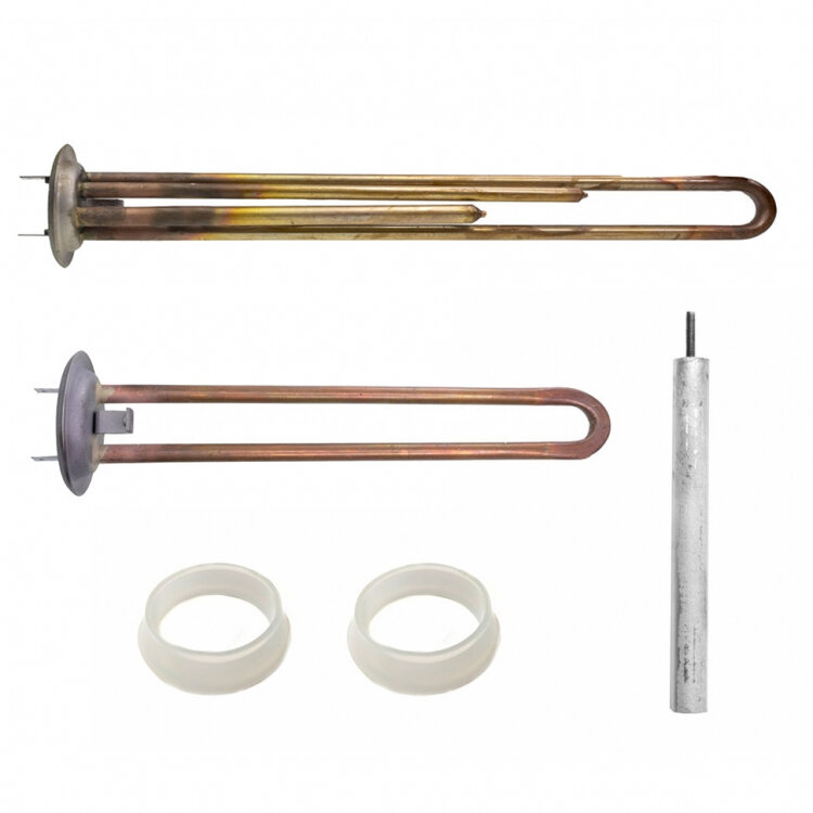 Ремкомплект ТЭНов 2 кВт (700 + 1300 Вт) RF для водонагревателя Thermex, Garanterm RZB, IF, ID + 2 прокладки + анод, 10567