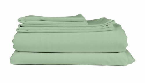 MONA LIZA Простыня, сатин, цвет зеленый, размер 150x215 см