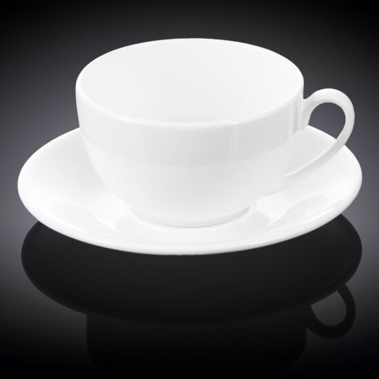 Набор Wilmax England из 6-ти чайных чашек с блюдцами 250 мл OLIVIA цвет. уп. фарфор