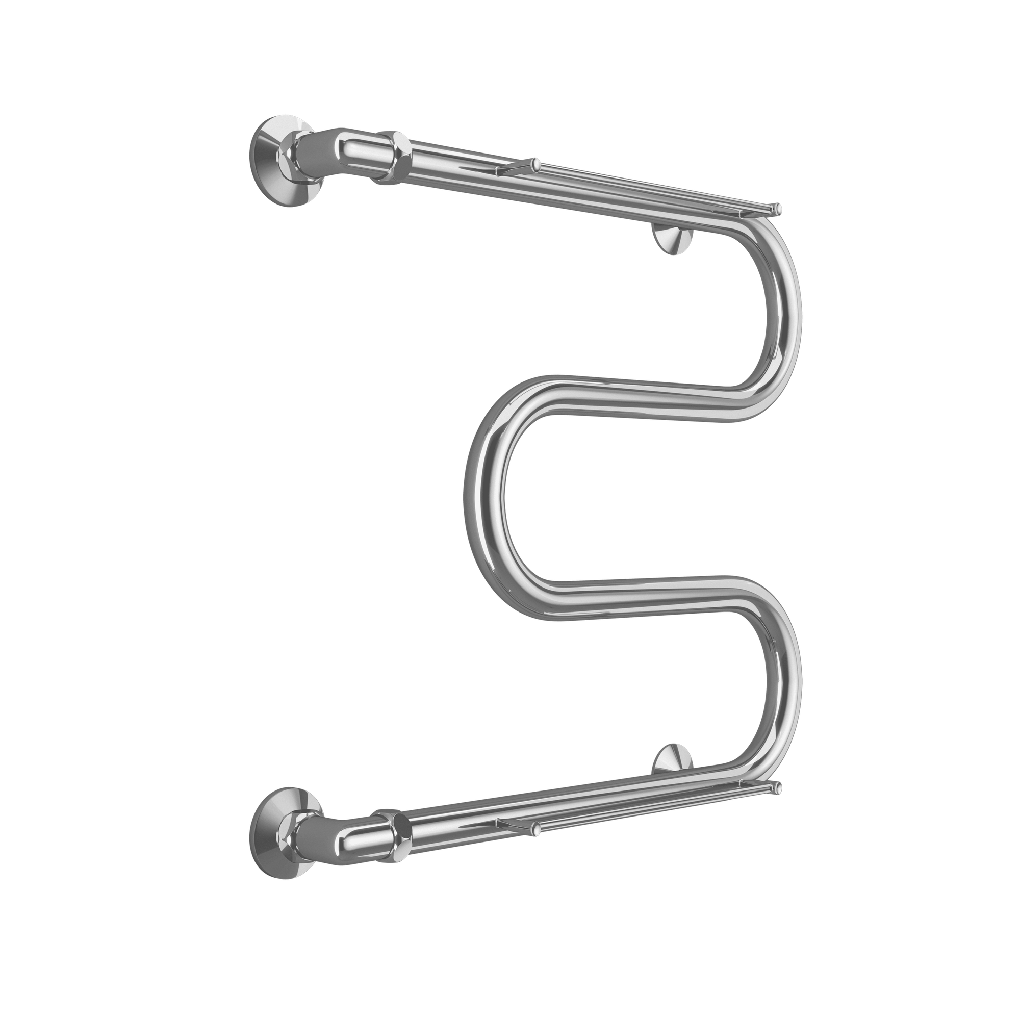 Водяной полотенцесушитель Terminus М-образный 500x500 4620768880339 с полкой Хром