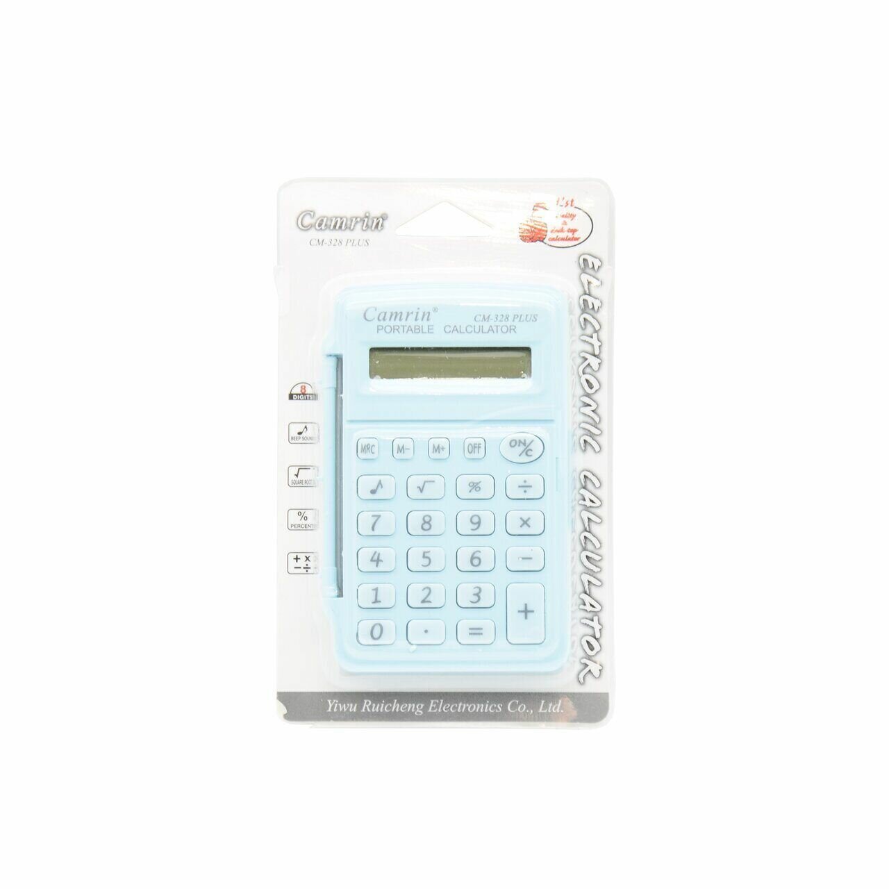 Калькулятор карманный 8 разрядов 100x60мм "CM-328" голубой
