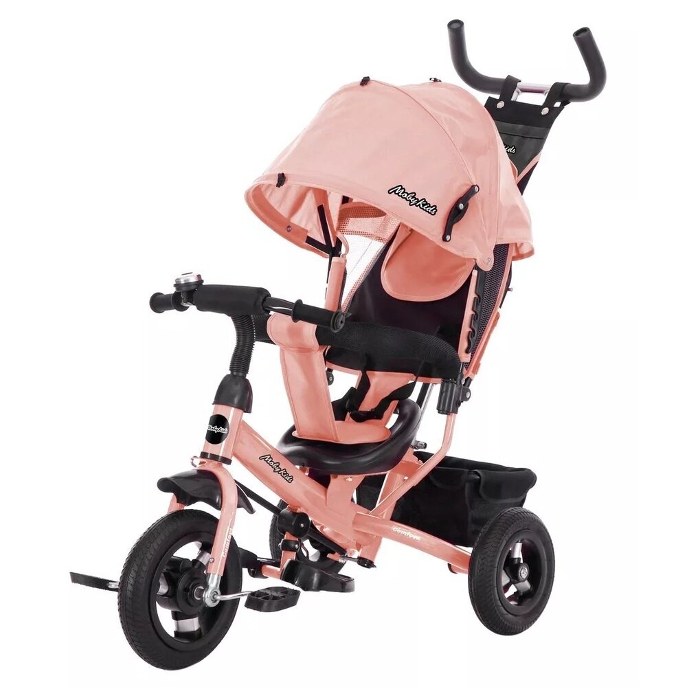 Велосипед детский Moby Kids 3-х колесный, Comfort 10x8 см AIR, розовый (649236)