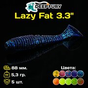 Силиконовая приманка Deep Fury Lazy Fat 3.3" (84 мм.) цвет c05