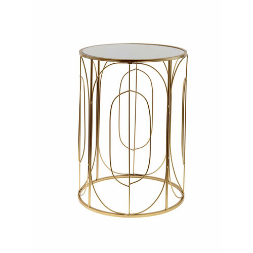 Стол декоративный Remecoclub металлический золотой 38x55 см 7500₽