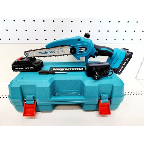 Аккумуляторная мини цепная пила MulinSen 36В/2Ач шина 8