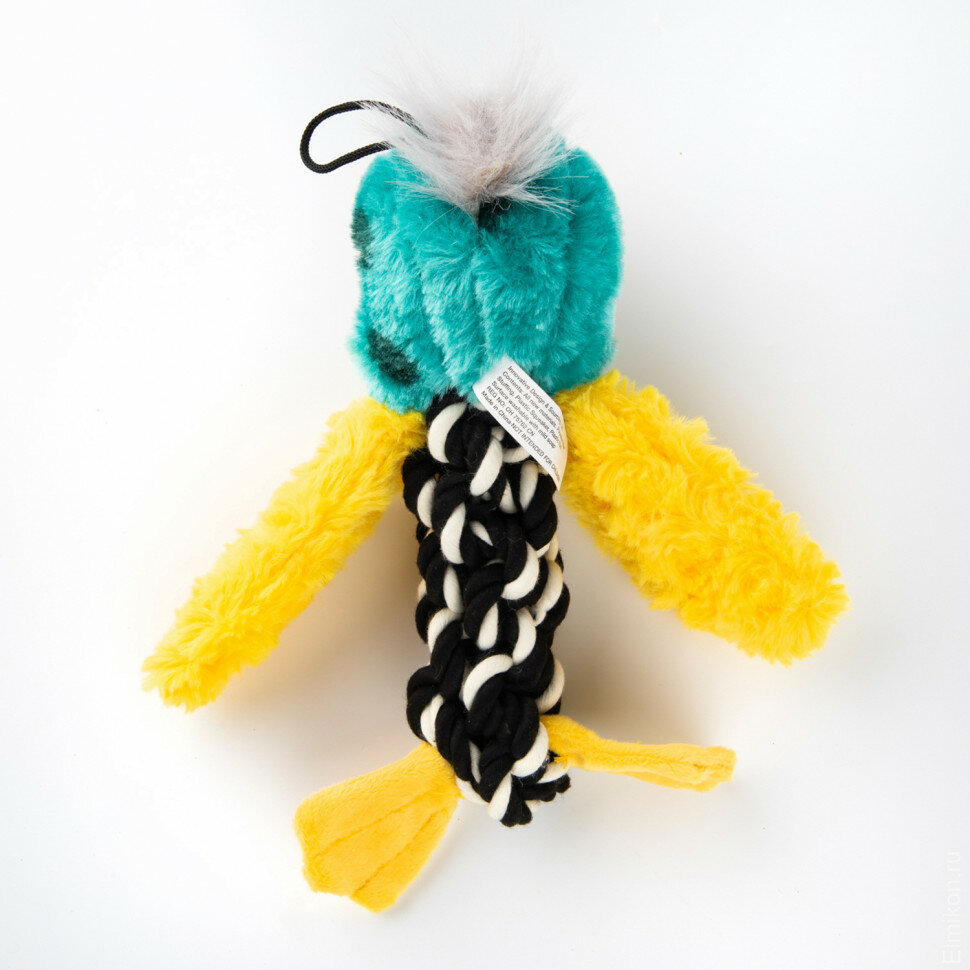 Elder Club игрушка для собак попугай с канатом (20 см.) - фото №5