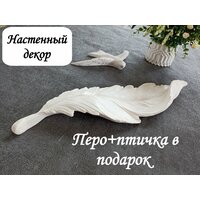 Гипсовый молд "Перо белое"