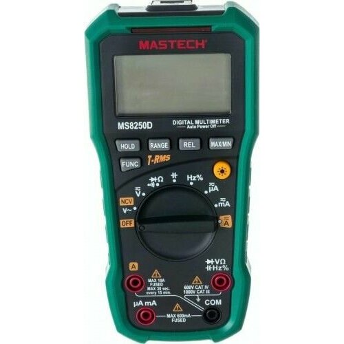 Мультиметр цифровой MASTECH MS8250D с t-rms профессиональный 13-2103 мультиметр mastech ms8250d 13 2103