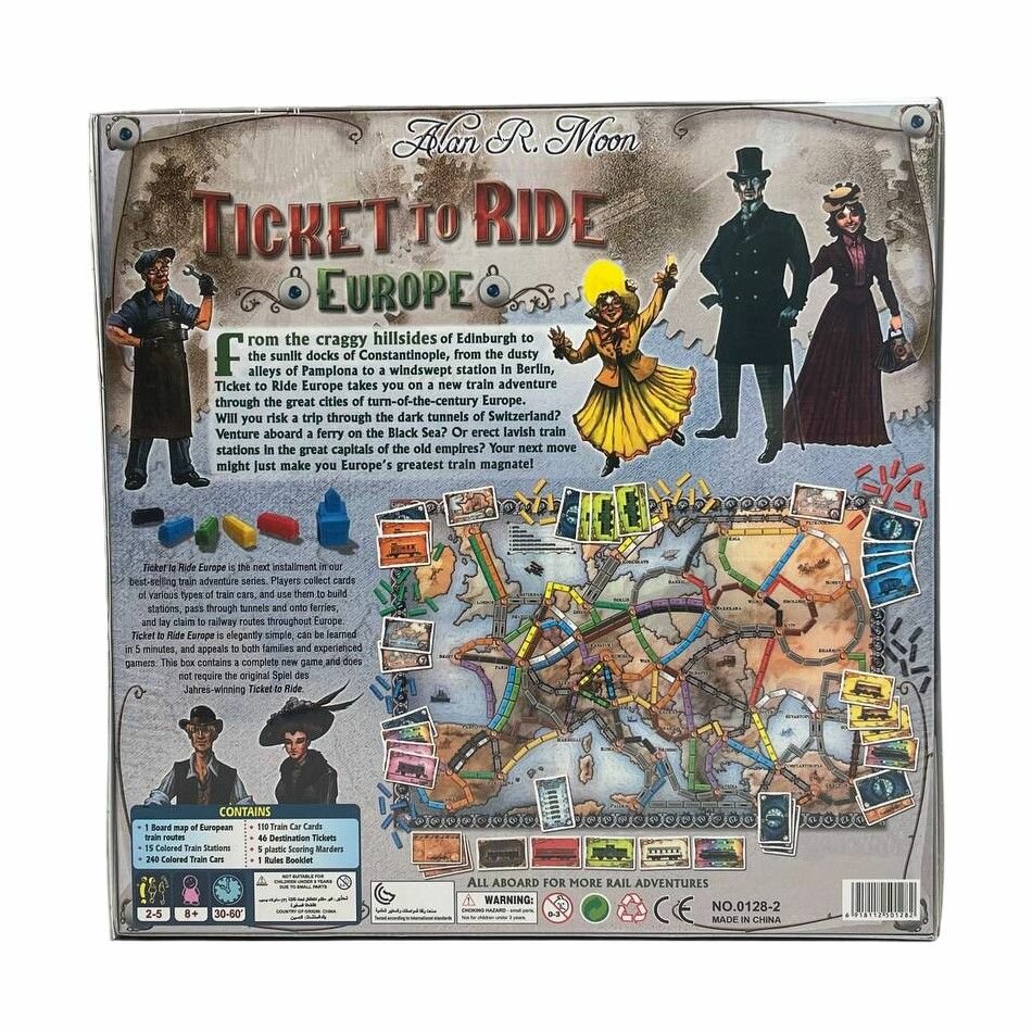 Настольная игра Ticket to Ride, Europe (правила на англ. языке)