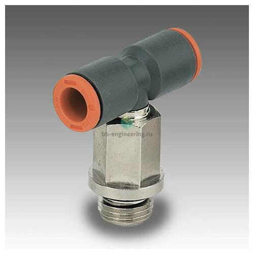 RL37 6 1/8 2L37007 METAL WORK - Тройник T-образный удлинённый с нар. резьбой цанговый G1/8-6 мм
