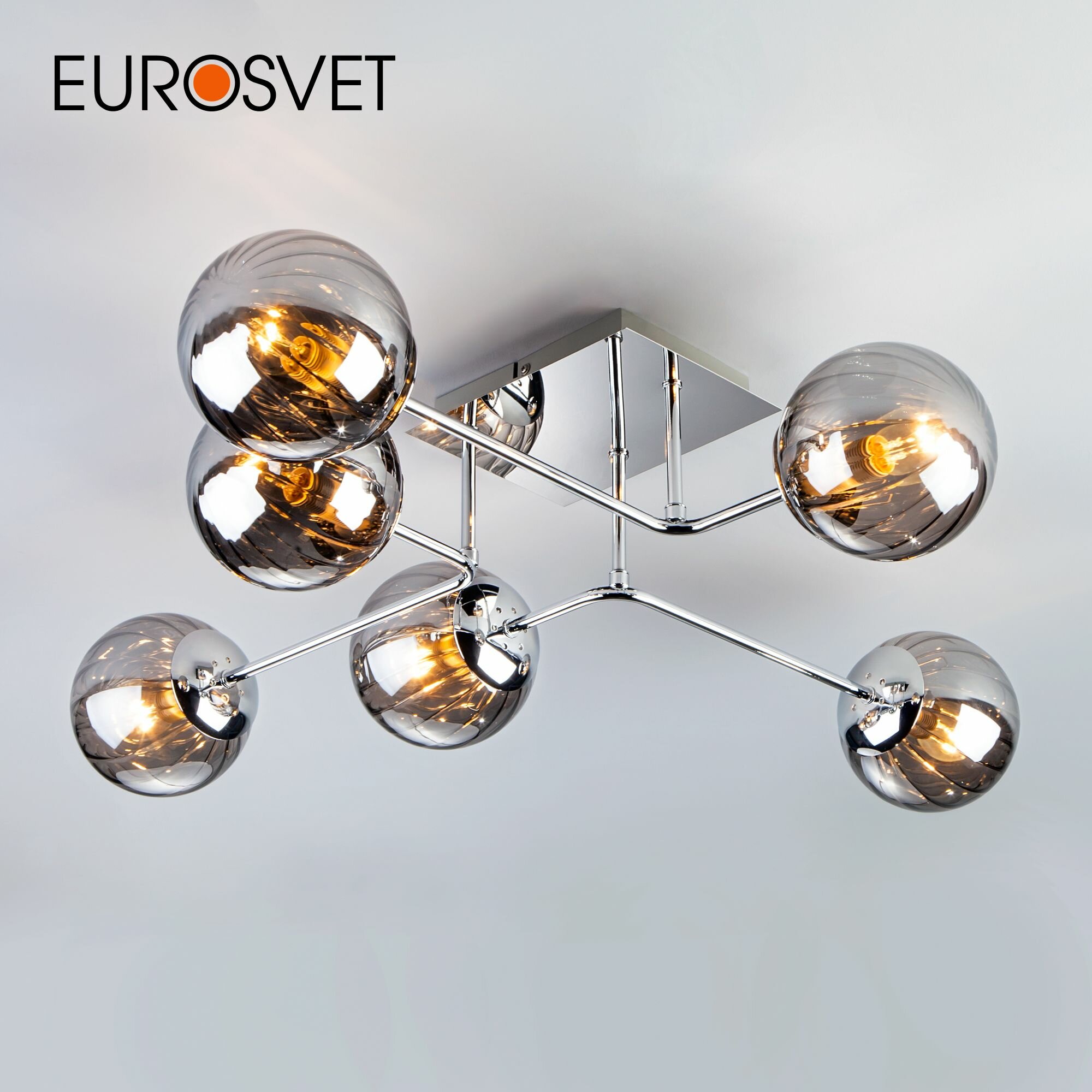 Люстра / Потолочный светильник Eurosvet Evita 30140/6 хром IP20